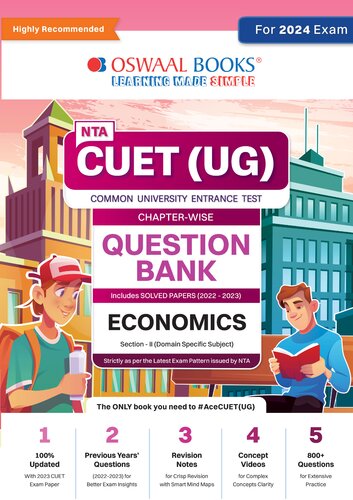 Oswaal NTA CUET (UG)| Question Bank Chapterwise & Topicwise Economics For 2024 Exam (PDF/EPUB Version)
