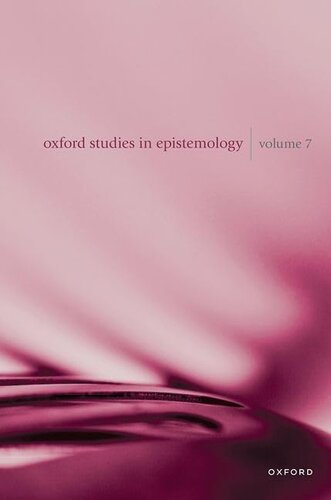 Oxford Studies in Epistemology Volume 7 (PDF/EPUB Version)
