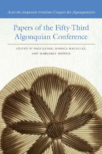 Papers of the Fifty-Third Algonquian Conference / Actes du cinquante-troisième Congrès des Algonquinistes (Papers of the Algonquian Conference) (PDF/EPUB Version)