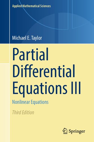 Partial Differential Equations III - Nonlinear Equations (PDF/EPUB Version)
