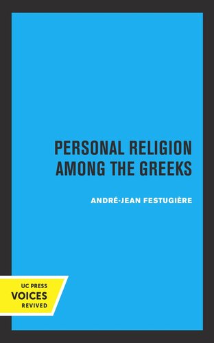 Personal Religion Among the Greeks (PDF/EPUB Version)
