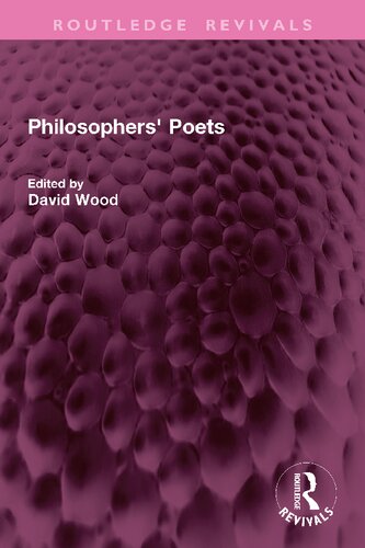 Philosophers' Poets (Routledge Revivals) (PDF/EPUB Version)