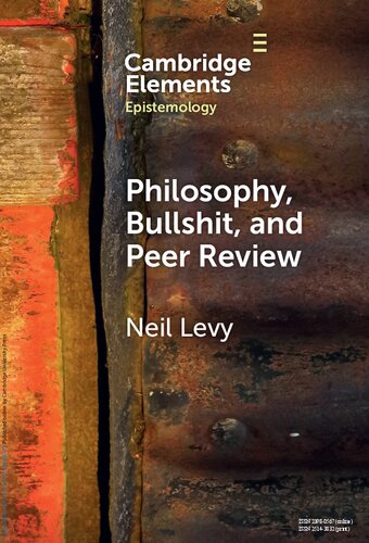 Philosophy, Bullshit, and Peer Review (PDF/EPUB Version)
