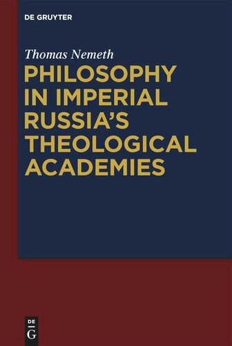 Philosophy in Imperial Russia’s Theological Academies (PDF/EPUB Version)
