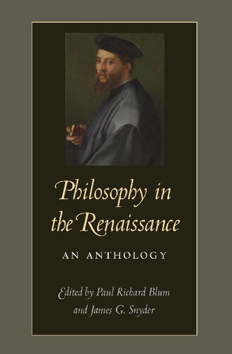 Philosophy in the Renaissance: An Anthology (PDF/EPUB Version)
