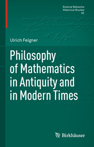 Philosophy of Mathematics in Antiquity and in Modern Times (PDF/EPUB Version)
