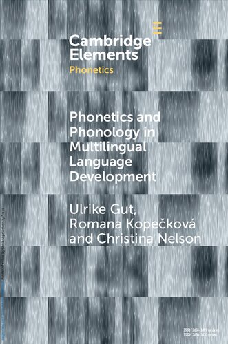 Phonetics and Phonology in Multilingual Language Development (PDF/EPUB Version)

