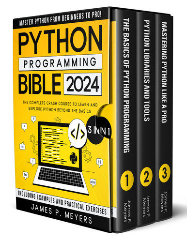 Phyton Programming Bible: [3 in 1] The Complete Crash Course to Learn and Explore Python beyond the Basics. Including Examples and Practical Exercises to Master Python from Beginners to Pro (PDF/EPUB Version)
