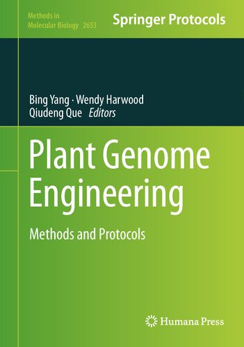 Plant Genome Engineering: Methods and Protocols (PDF/EPUB Version)
