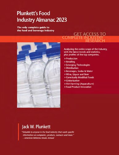 Plunkett's Food Industry Almanac 2023: Food Industry Market Research, Statistics, Trends and Leading Companies (PDF/EPUB Version)
