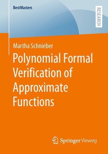 Polynomial Formal Verification of Approximate Functions (BestMasters) (PDF/EPUB Version)
