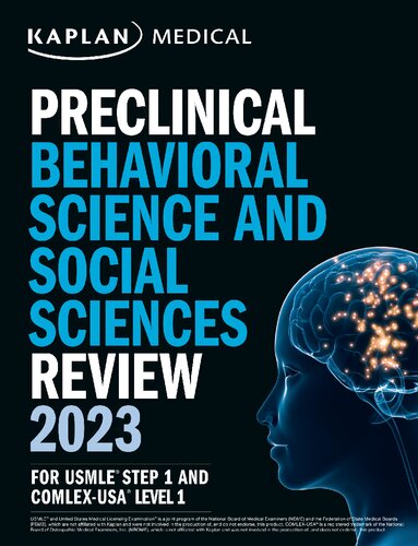 Preclinical Behavioral Science and Social Sciences Review 2023: For USMLE Step 1 and COMLEX-USA Level 1 (PDF/EPUB Version)
