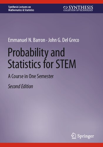 Probability and Statistics for STEM (PDF/EPUB Version)