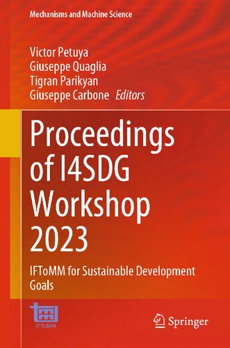 Proceedings of I4SDG Workshop 2023: IFToMM for Sustainable Development Goals (PDF/EPUB Version)
