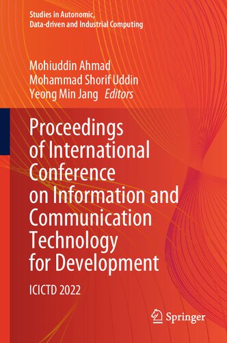 Proceedings of International Conference on Information and Communication Technology for Development: ICICTD 2022 (PDF/EPUB Version)
