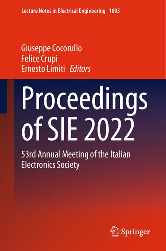 Proceedings of SIE 2022: 53rd Annual Meeting of the Italian Electronics Society (PDF/EPUB Version)
