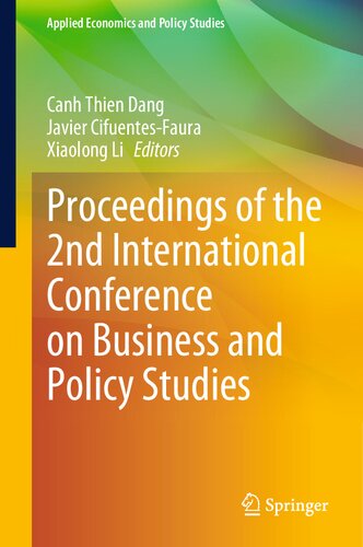 Proceedings of the 2nd International Conference on Business and Policy Studies (PDF/EPUB Version)
