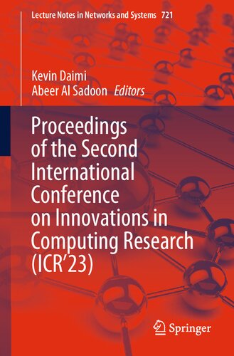 Proceedings of the Second International Conference on Innovations in Computing Research (ICR’23) (PDF/EPUB Version)

