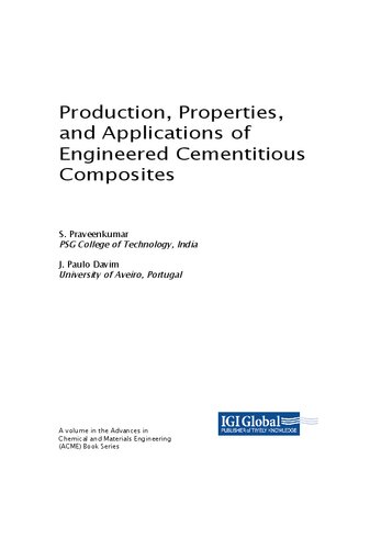 Production, Properties, and Applications of Engineered Cementitious Composites (PDF/EPUB Version)