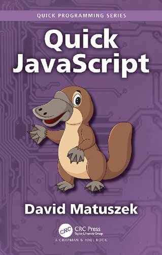 Quick JavaScript (PDF/EPUB Version)
