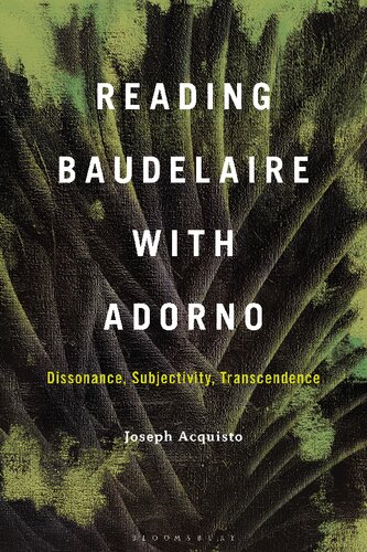 Reading Baudelaire with Adorno (PDF/EPUB Version)
