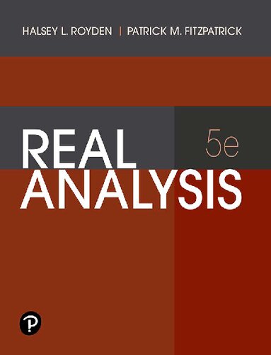 REAL ANALYSIS (PDF/EPUB Version)
