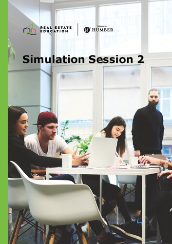 Real Estate Council of Ontario (RECO) - Humber Real Estate - Simulation Session 2 - (Day 1 - Day 4) (2023) (PDF/EPUB Version)
