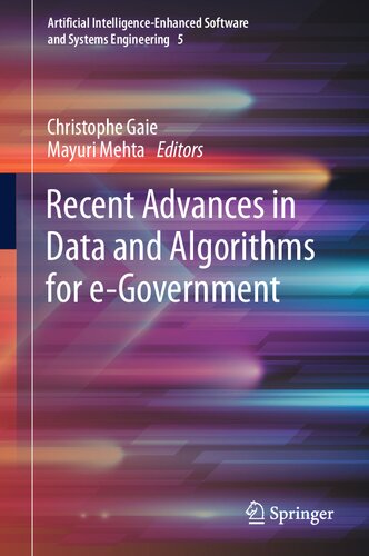 Recent Advances in Data and Algorithms for e-Government (PDF/EPUB Version)
