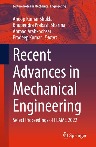 Recent Advances in Mechanical Engineering: Select Proceedings of FLAME 2022 (PDF/EPUB Version)
