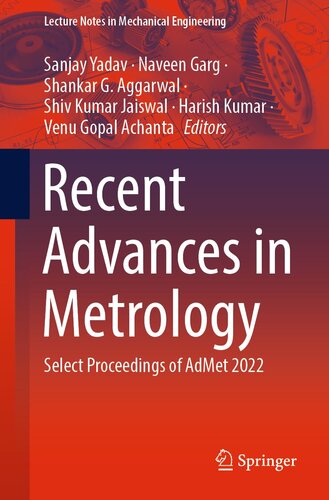 Recent Advances in Metrology: Select Proceedings of AdMet 2022 (PDF/EPUB Version)
