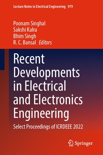 Recent Developments in Electrical and Electronics Engineering: Select Proceedings of ICRDEEE 2022 (PDF/EPUB Version)
