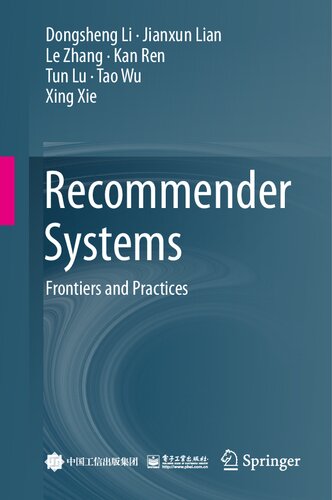 Recommender Systems: Frontiers and Practices (PDF/EPUB Version)