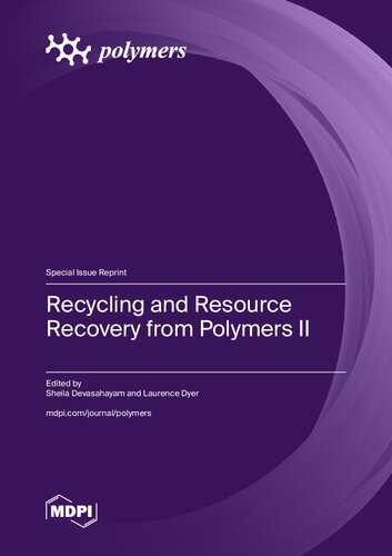 Recycling and Resource Recovery from Polymers II (PDF/EPUB Version)