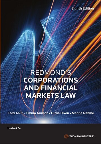 Redmond's Corporations and Financial Markets Law (PDF/EPUB Version)
