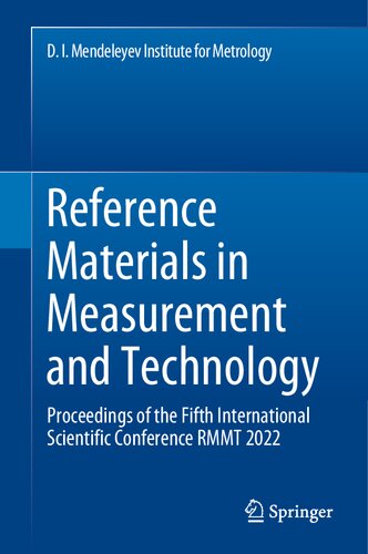 Reference Materials in Measurement and Technology: Proceedings of the Fifth International Scientific Conference RMMT 2022 (PDF/EPUB Version)
