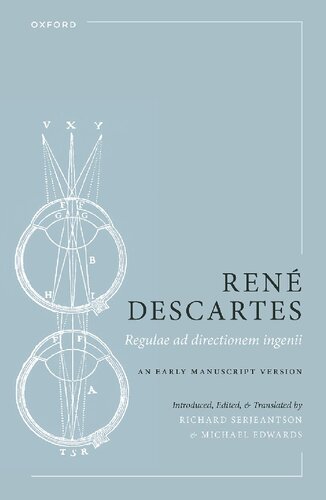 Regulae ad directionem ingenii: An Early Manuscript Version (PDF/EPUB Version)
