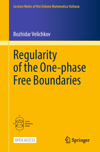 Regularity of the One-phase Free Boundaries (PDF/EPUB Version)
