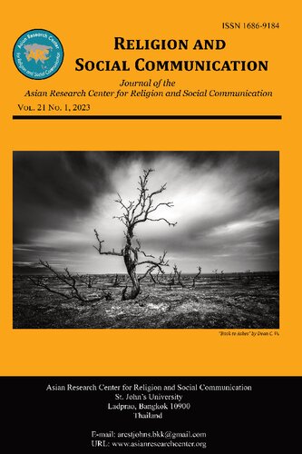Religion and Social Communication 21, No. 1 (2023) (PDF/EPUB Version)
