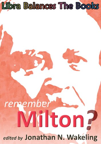 Remember Milton? (PDF/EPUB Version)
