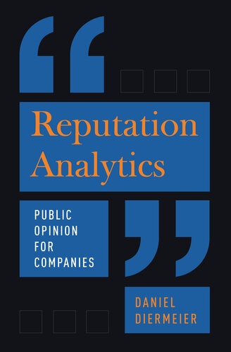 Reputation Analytics: Public Opinion for Companies (PDF/EPUB Version)
