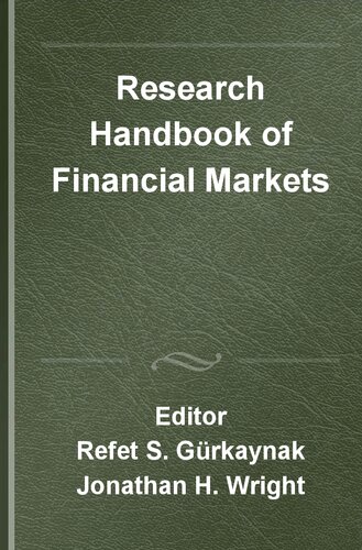 Research Handbook of Financial Markets (PDF/EPUB Version)
