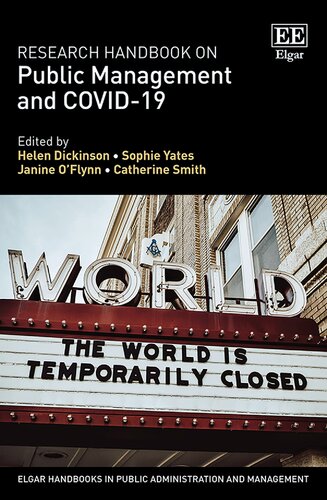Research Handbook on Public Management and COVID-19 (Elgar Handbooks in Public Administration and Management) (PDF/EPUB Version)
