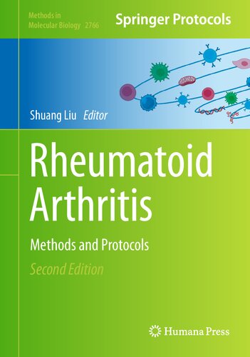 Rheumatoid Arthritis: Methods and Protocols (PDF/EPUB Version)