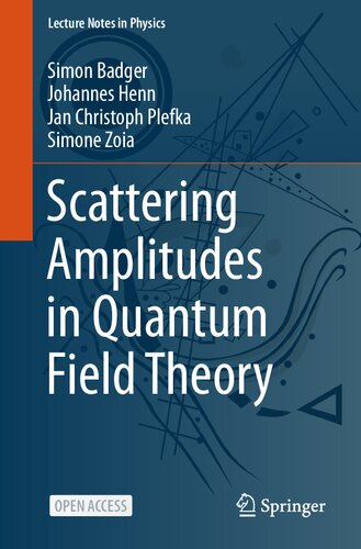 Scattering Amplitudes in Quantum Field Theory (PDF/EPUB Version)