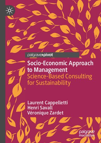 Socio-Economic Approach to Management: Science-Based Consulting for Sustainability (PDF/EPUB Version)