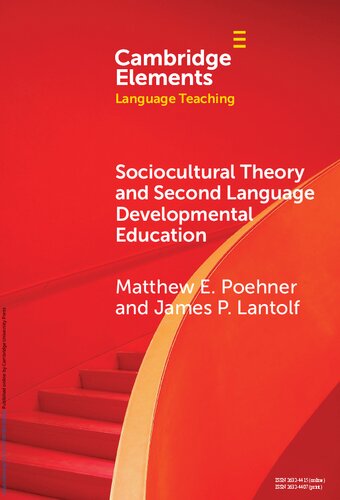 Sociocultural Theory and Second Language Developmental Education (PDF/EPUB Version)