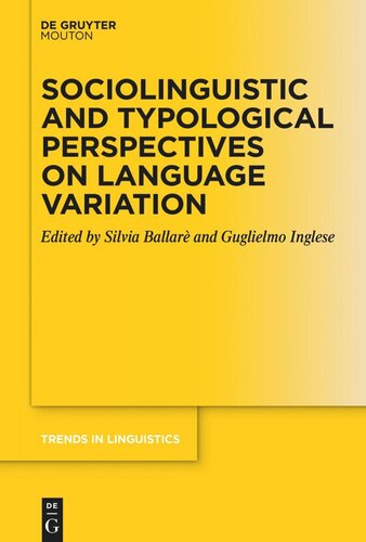 Sociolinguistic and Typological Perspectives on Language Variation (PDF/EPUB Version)
