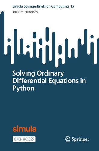 Solving Ordinary Differential Equations in Python (PDF/EPUB Version)
