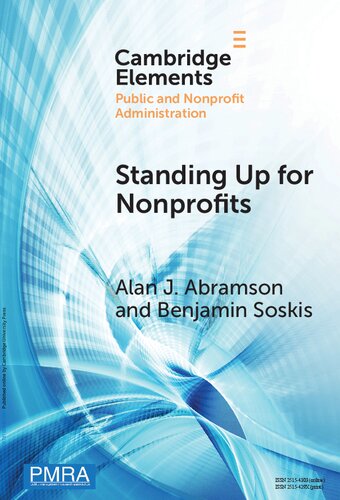 Standing Up for Nonprofits: Advocacy on Federal, Sector-wide Issues (Elements in Public and Nonprofit Administration) (PDF/EPUB Version)