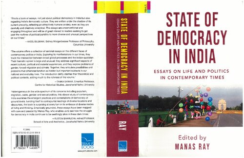 State of democracy in India: Essays on life and politics in contemporary times (PDF/EPUB Version)